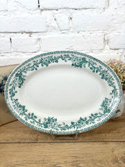 Plat oval en terre de fer Saint Amand