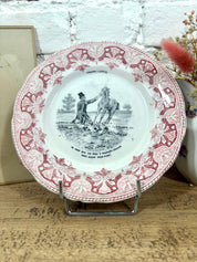Lot 12 assiettes parlantes à dessert Creil et Montereau N°5