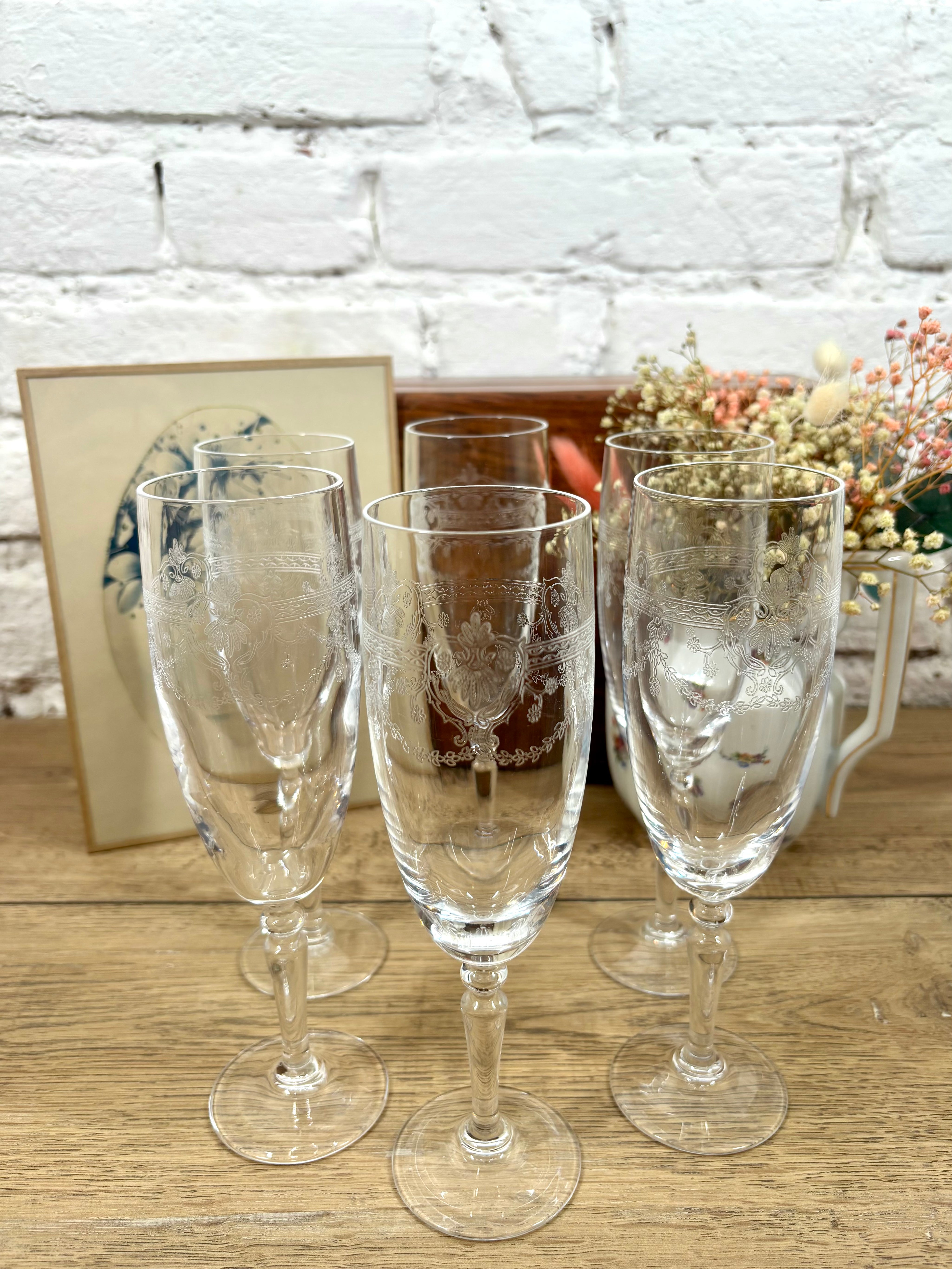Flûte à champagne en cristal N°3