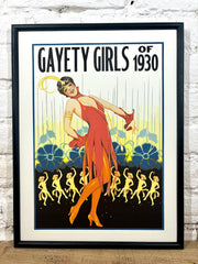 Affiche Gayeti Girls of 1930 (30x40 cm)