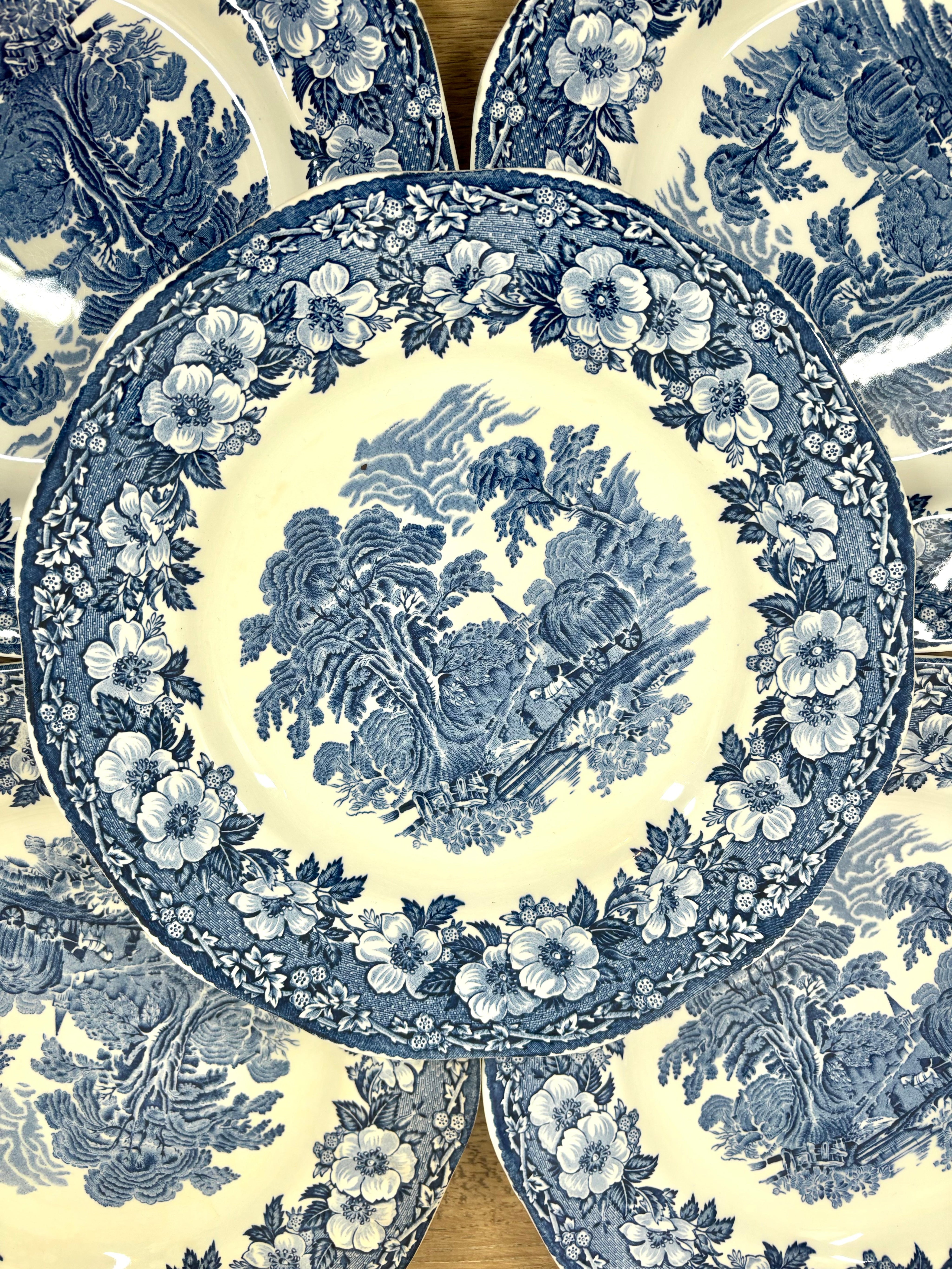 Assiette en faïence anglaise Wedgwood