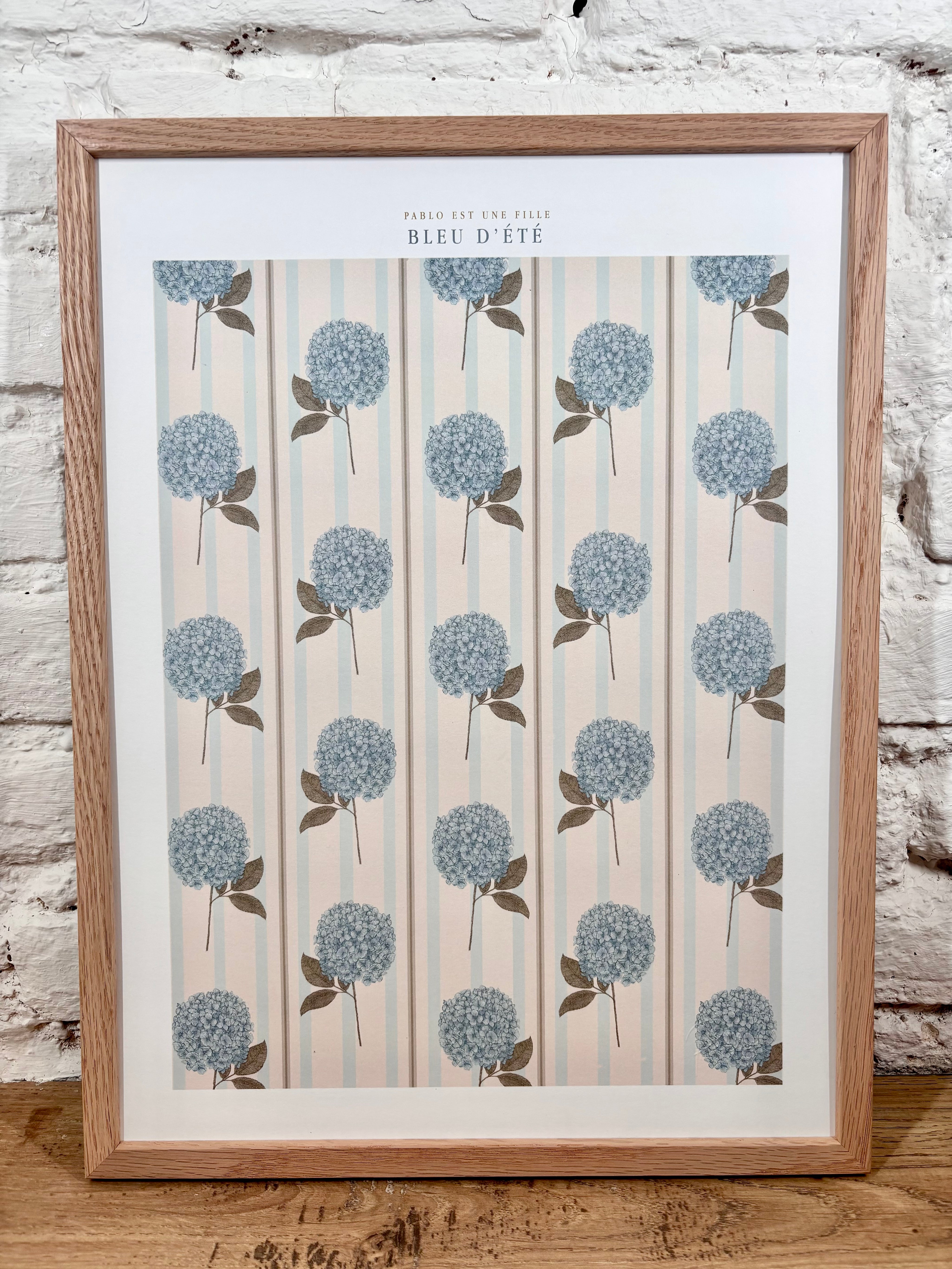 Affiche Pablo est une fille Bleu d'été (30x40 cm)