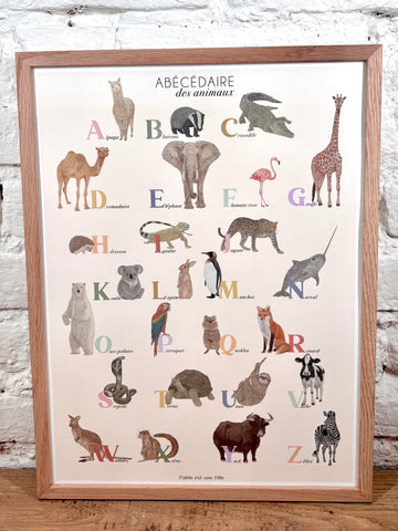 Affiche Pablo est une fille Abécédaire (30x40 cm)