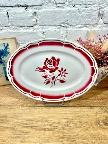 Plat oval en faïence Digoin Sarreguemines N°10