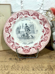 Lot 12 assiettes parlantes à dessert Creil et Montereau N°5