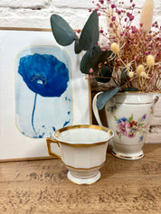 Tasse et soucoupe en porcelaine de Limoges