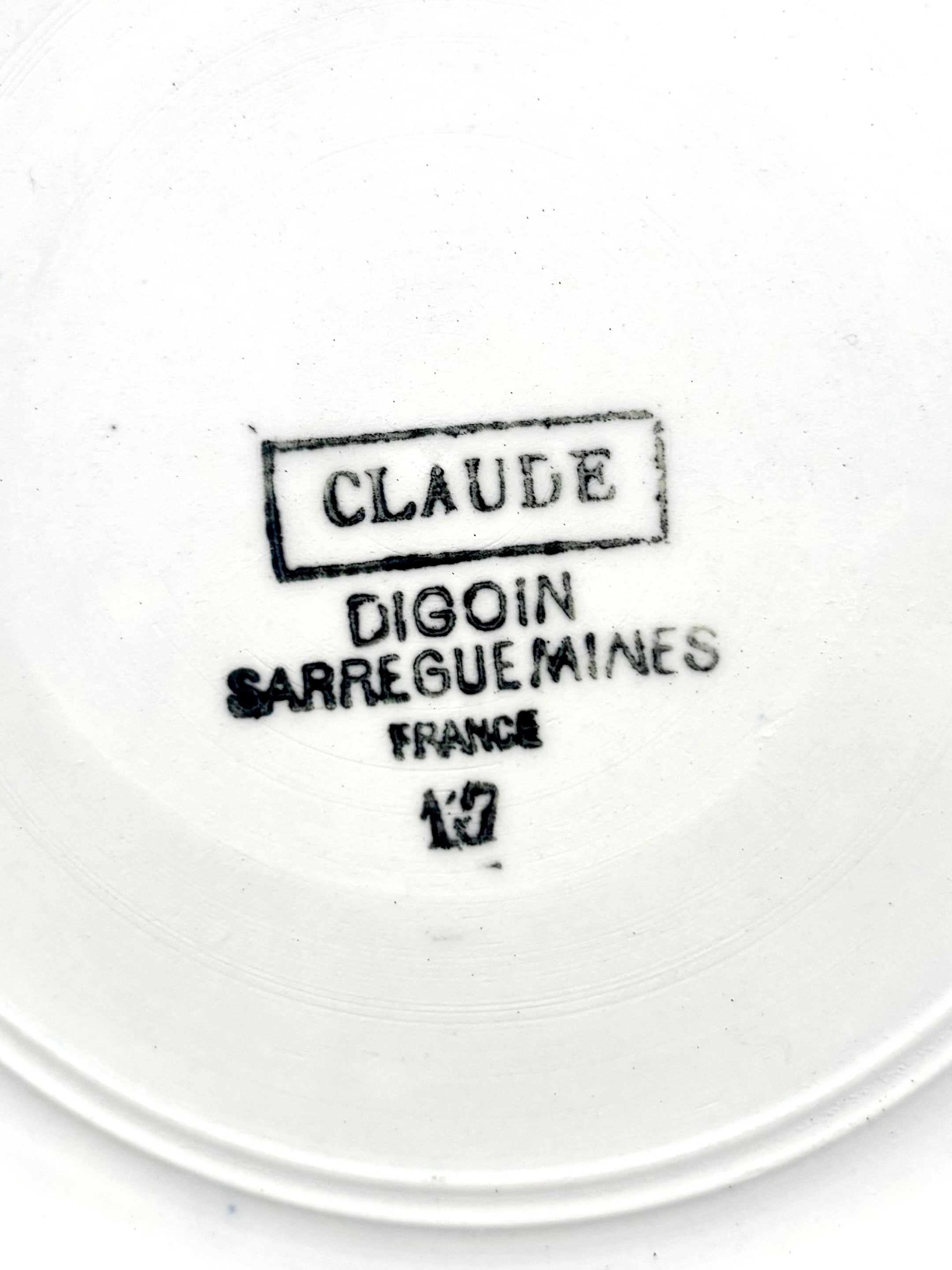 Saladier en faïence Digoin Sarreguemines N°7