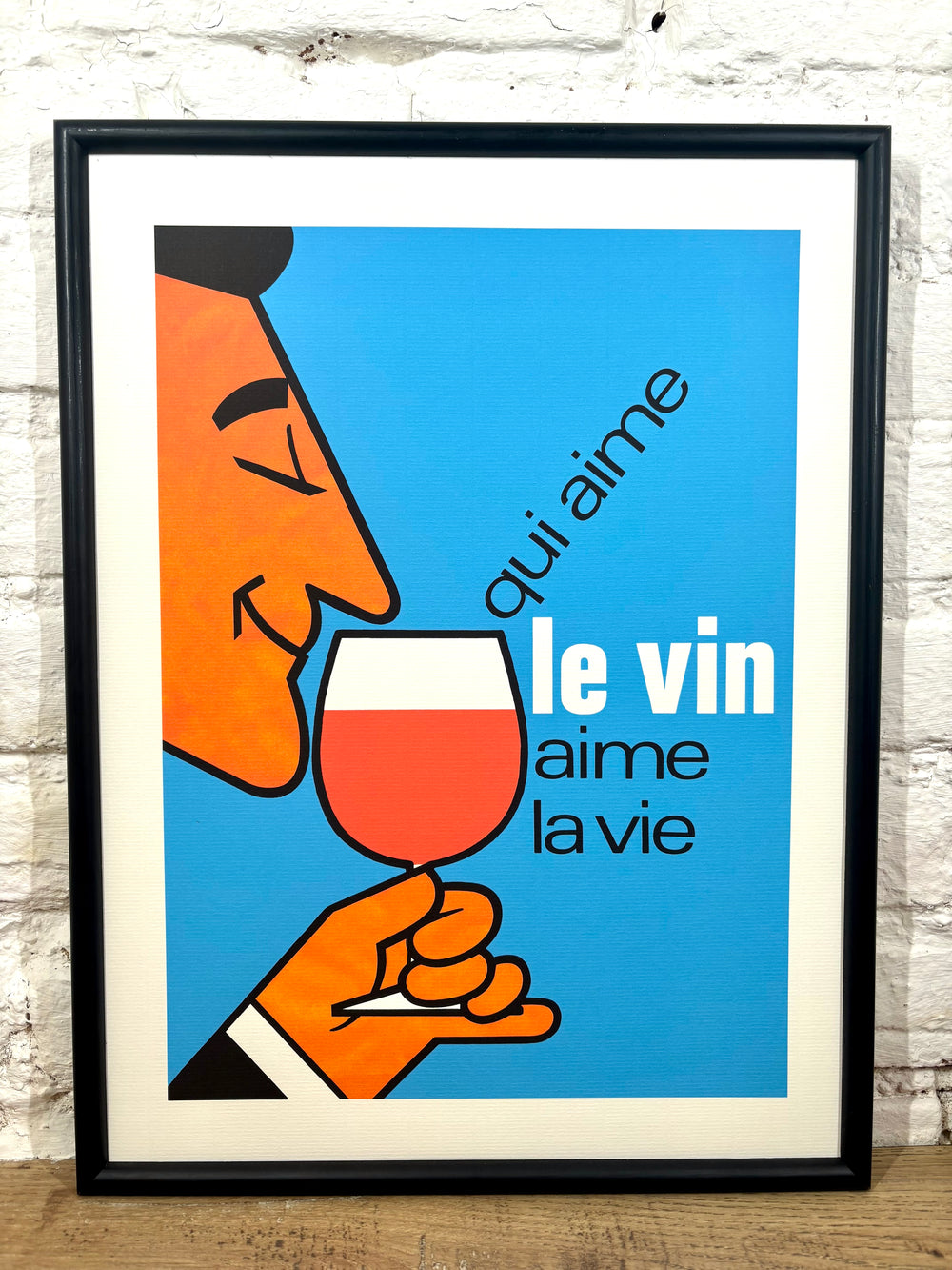 Affiche Qui aime le vin (30x40 cm)