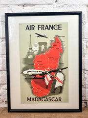 Affiche Air France Madagascar A1416