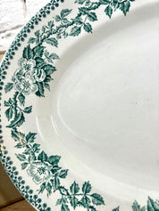 Plat oval en terre de fer Saint Amand