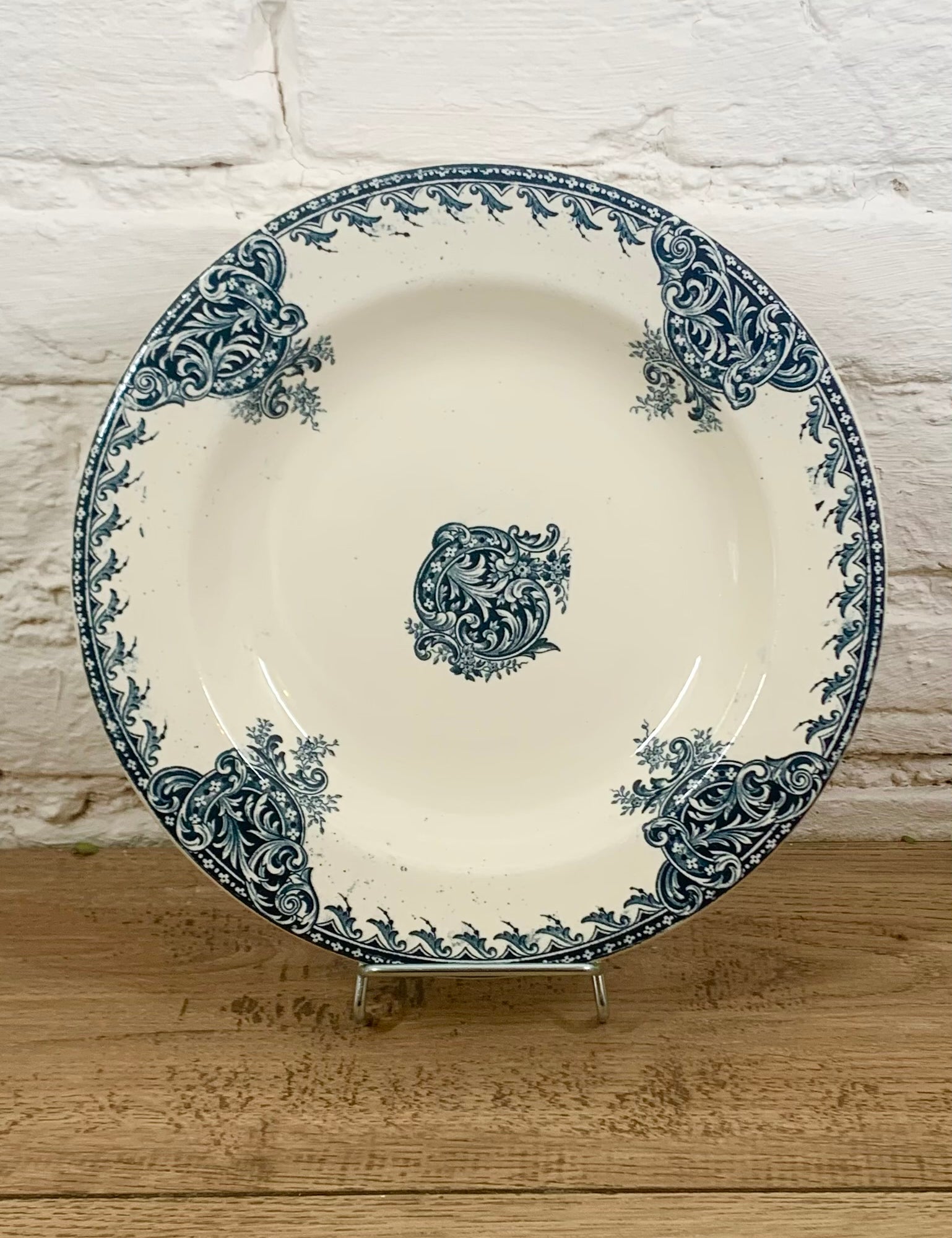 Assiette creuse en Terre de fer A.Virot acheter vaisselle vintage en ligne