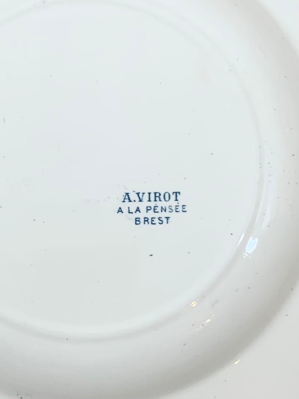 Assiette creuse en Terre de fer A.Virot acheter vaisselle vintage en ligne