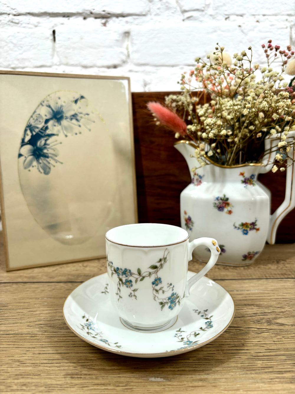 Tasse et soucoupe en porcelaine de Limoges N°5