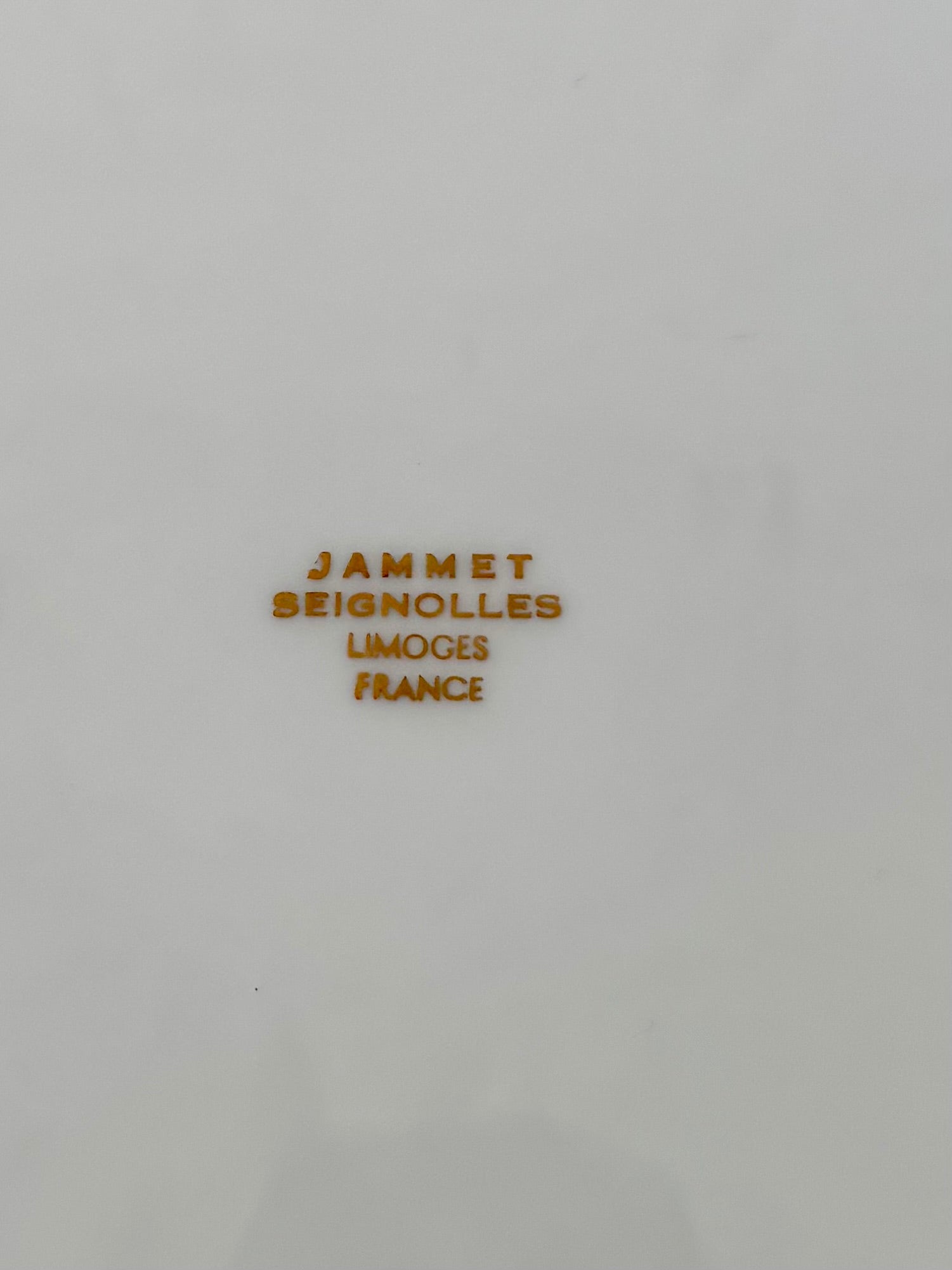 Assiette plate en porcelaine de Limoges N°21