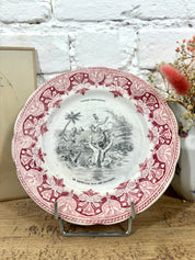 Lot 12 assiettes parlantes à dessert Creil et Montereau N°5