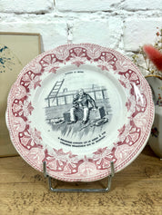Lot 12 assiettes parlantes à dessert Creil et Montereau N°5