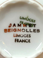 Tasse et soucoupe en porcelaine de Limoges