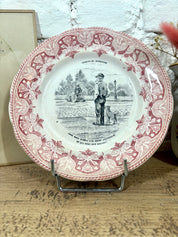 Lot 12 assiettes parlantes à dessert Creil et Montereau N°5