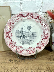 Lot 12 assiettes parlantes à dessert Creil et Montereau N°5