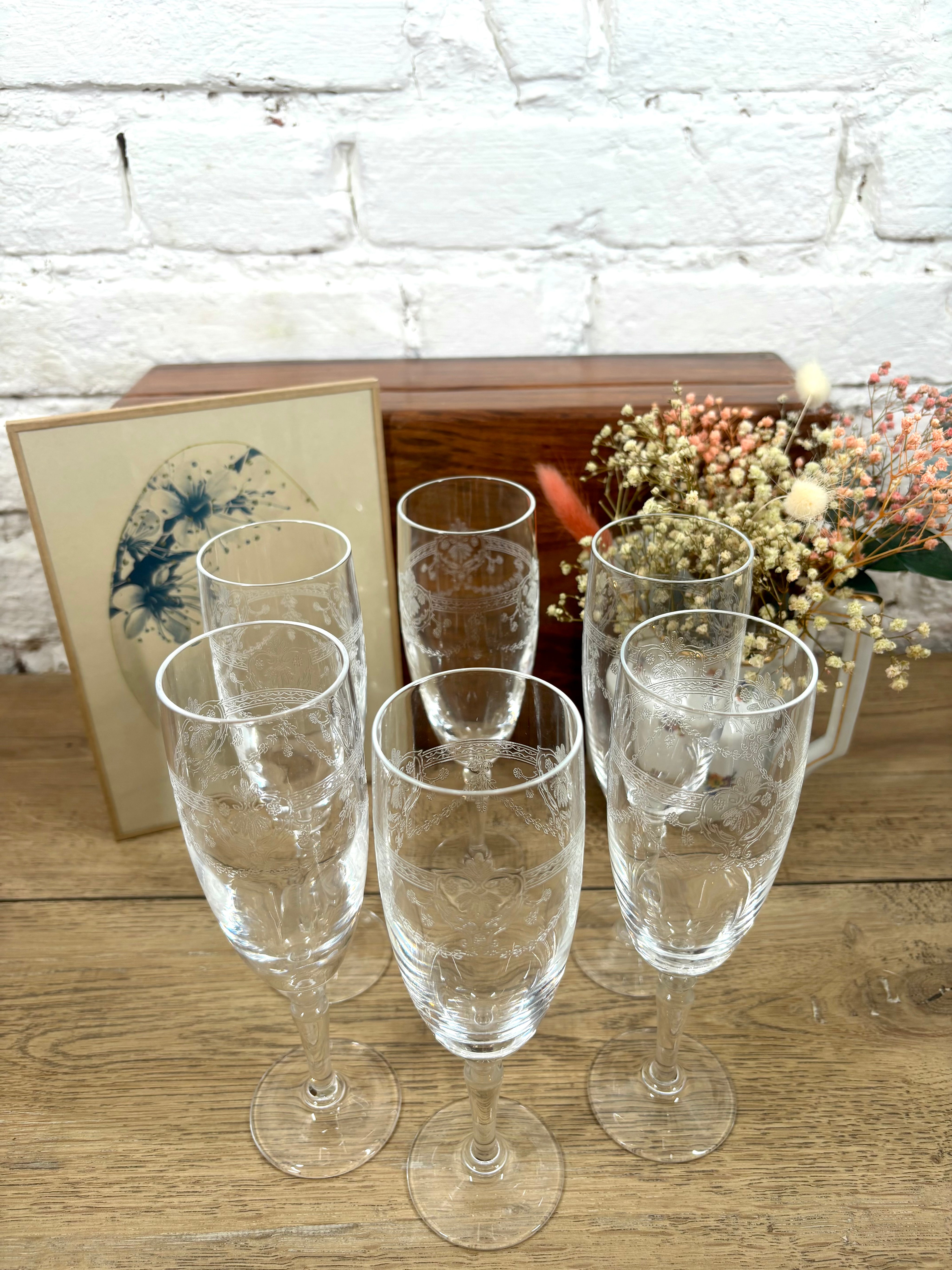Flûte à champagne en cristal N°3
