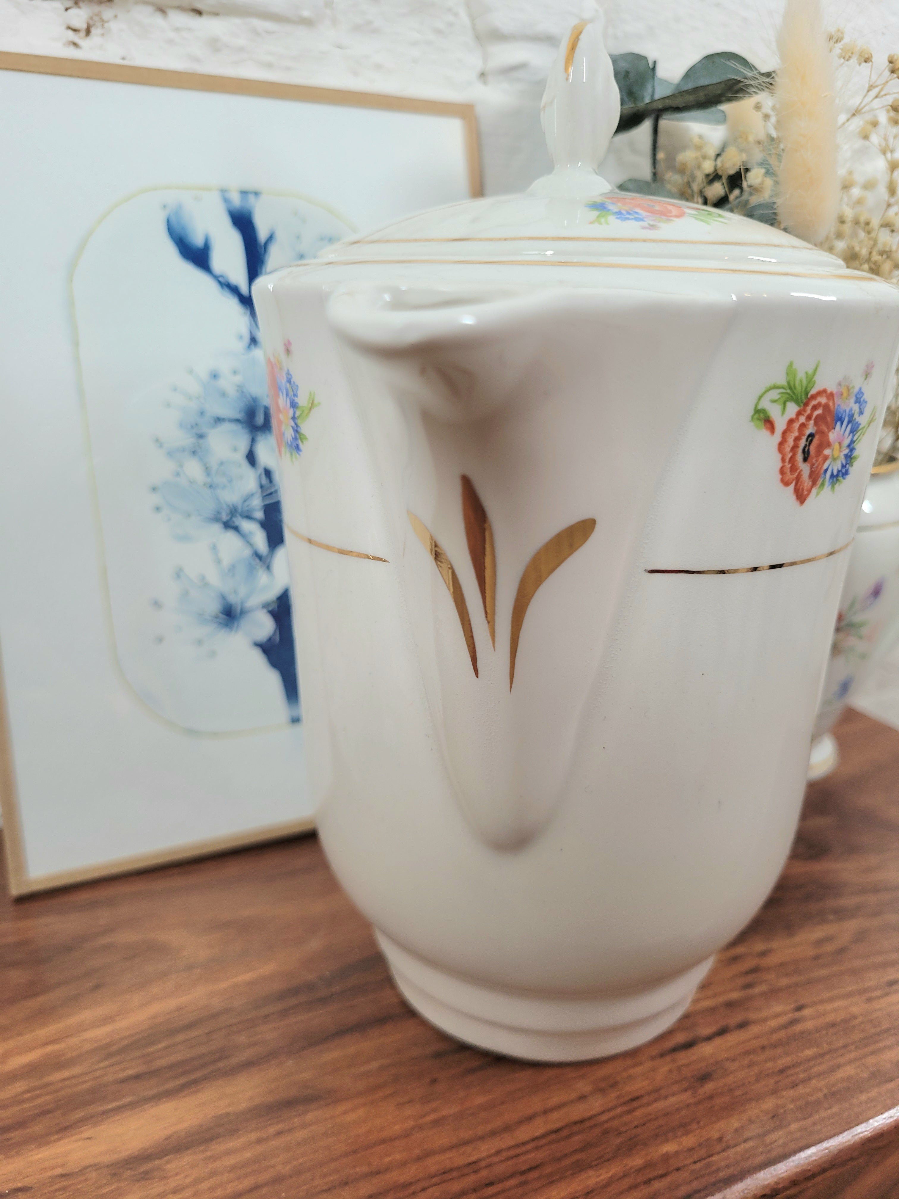 Cafetiere en faience acheter vaisselle vintage en ligne