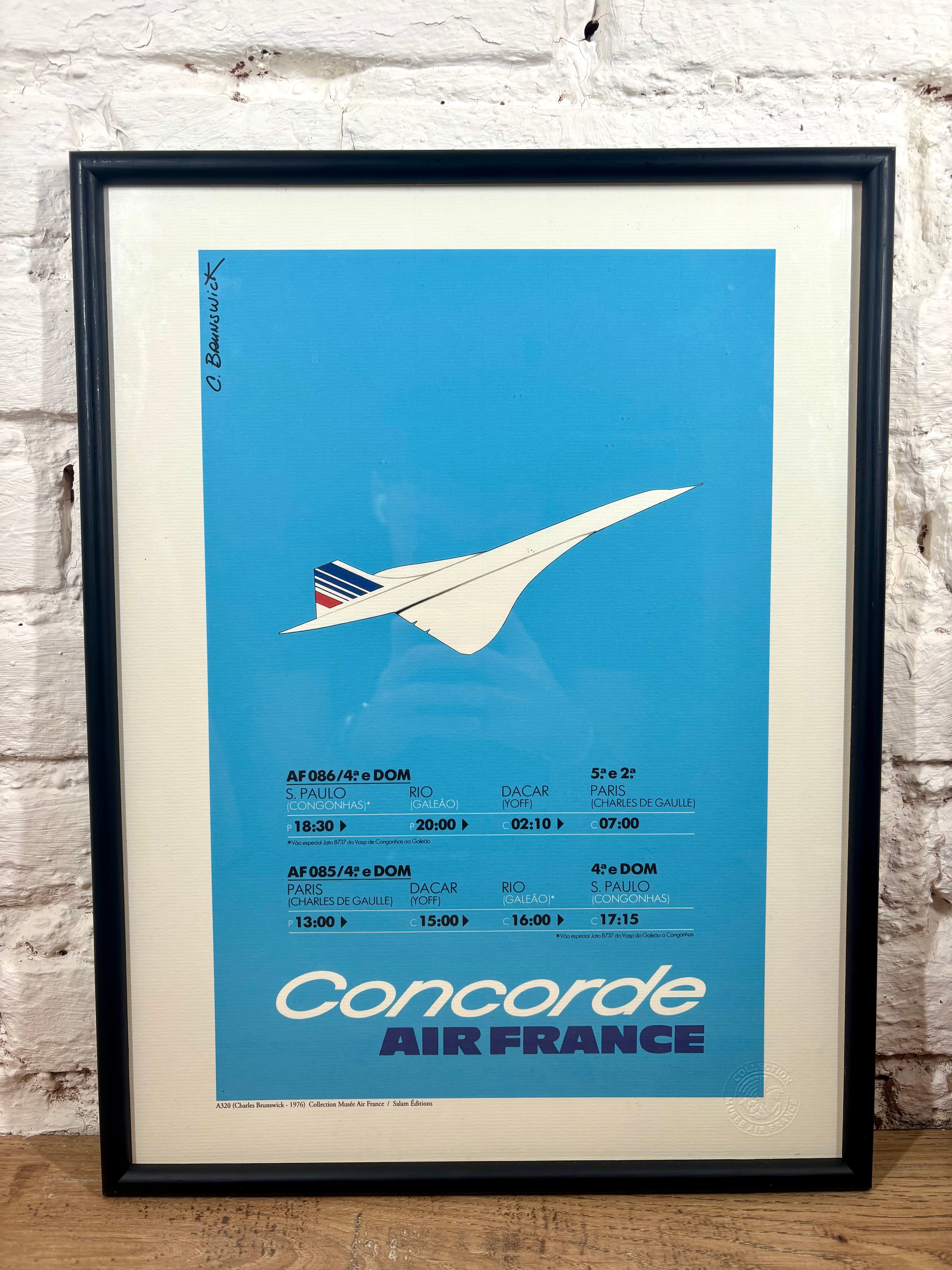 Affiche Air France Concorde A320