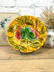 Lot de 6 assiettes à dessert en barbotine Sarreguemines