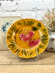 Lot de 6 assiettes à dessert en barbotine Sarreguemines