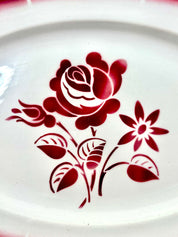 Plat oval en faïence Digoin Sarreguemines N°10
