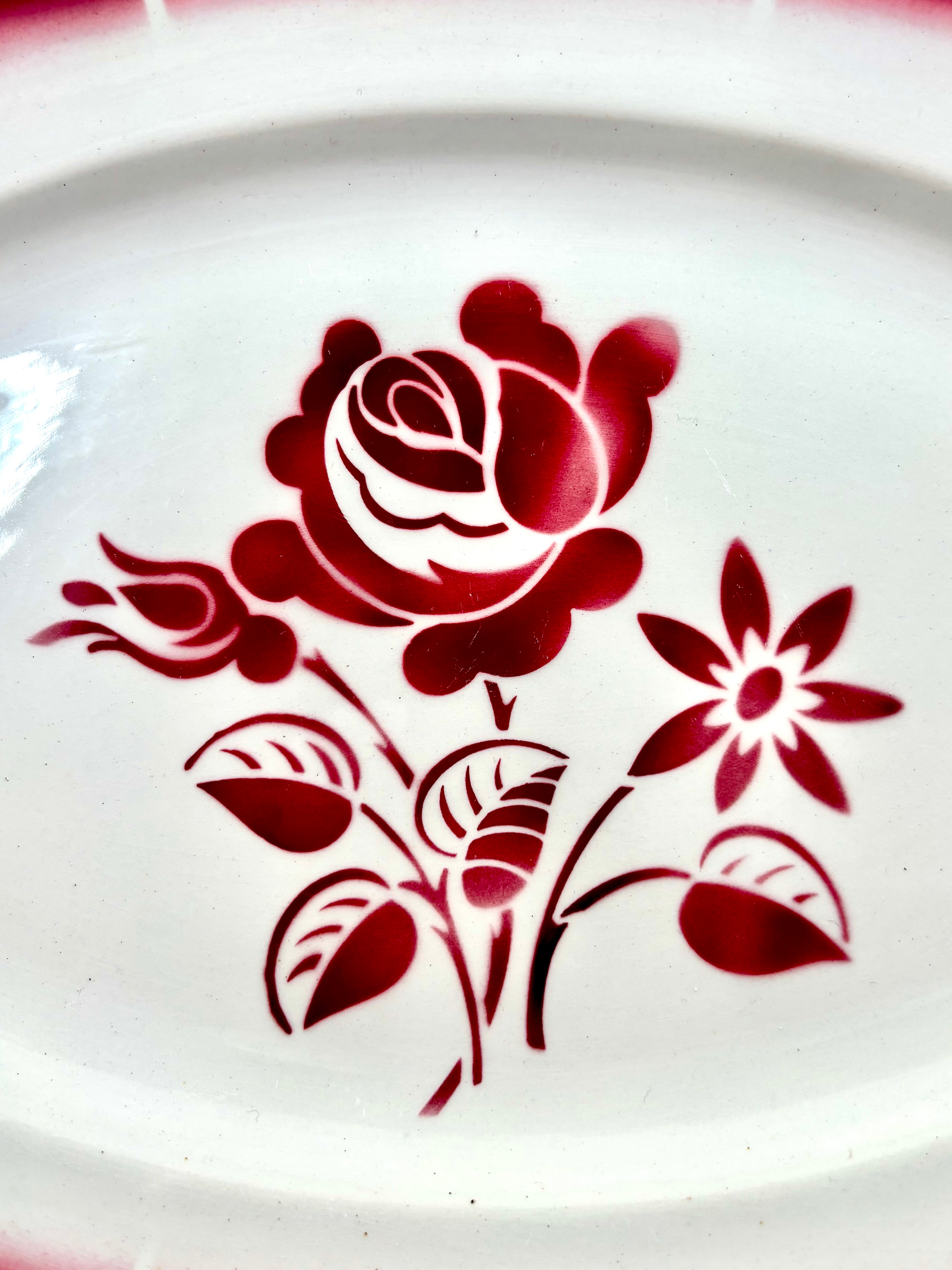 Plat oval en faïence Digoin Sarreguemines N°10