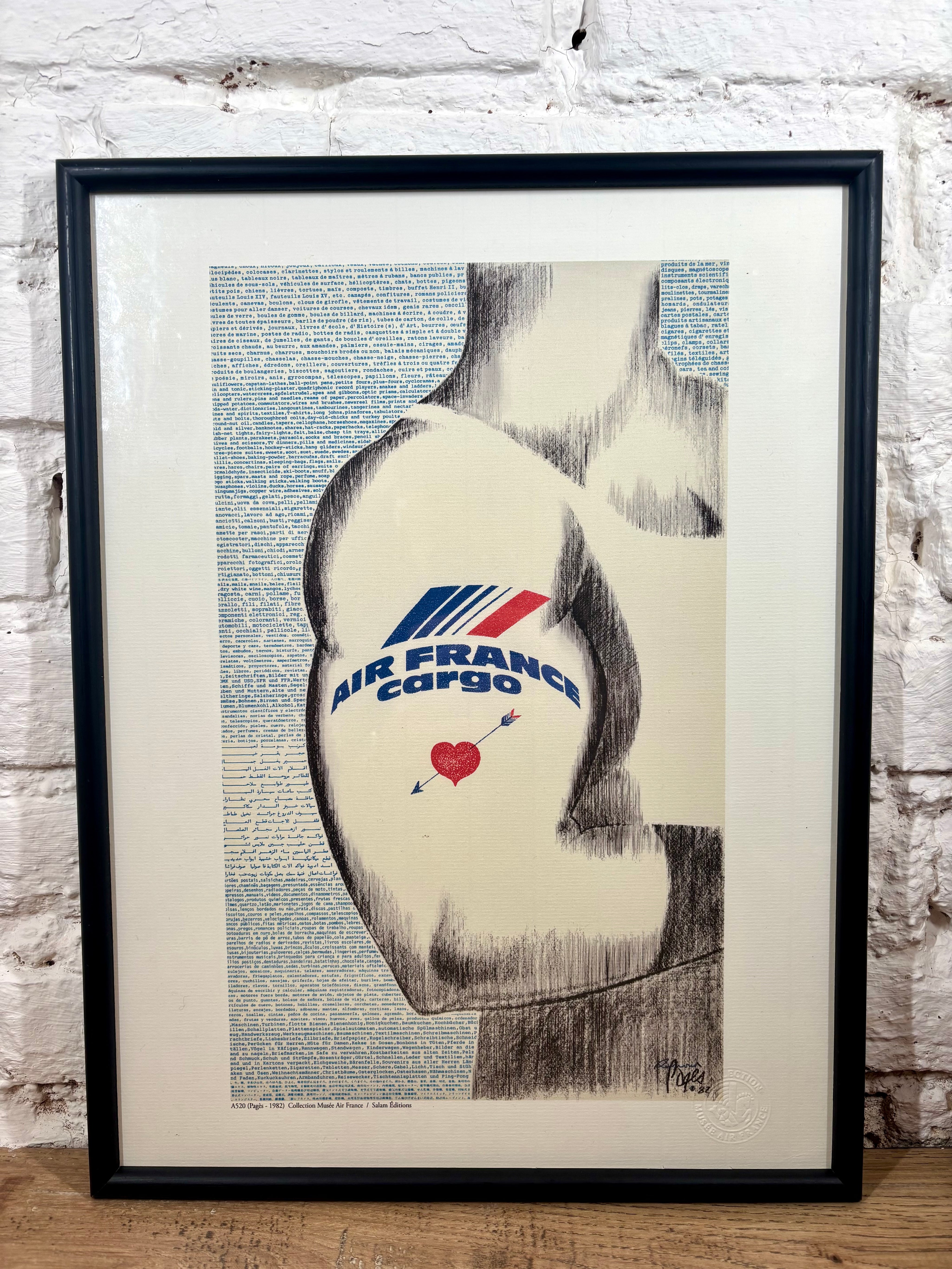 Affiche Air France Cargo A520