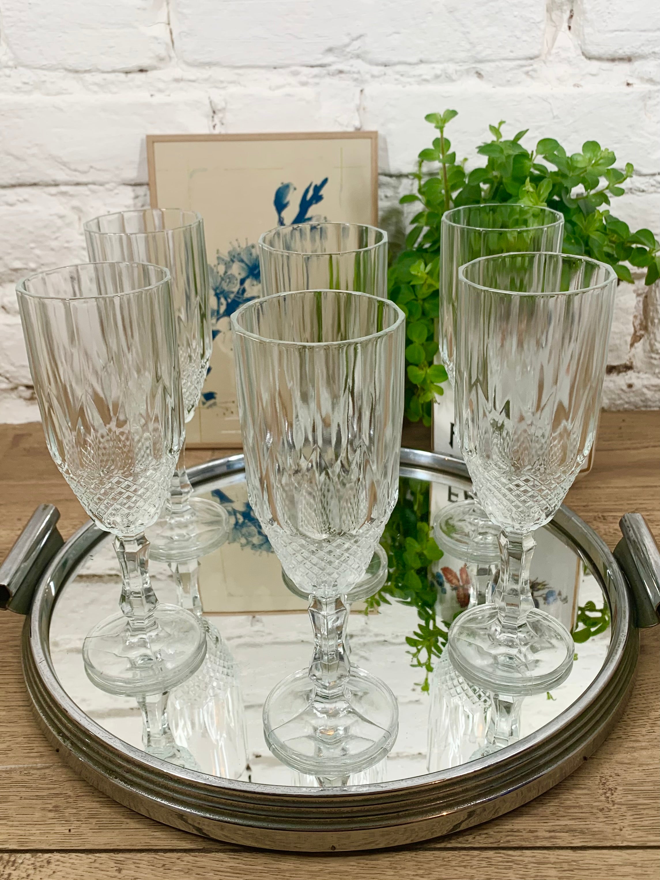 Flûte à champagne en verre N°1