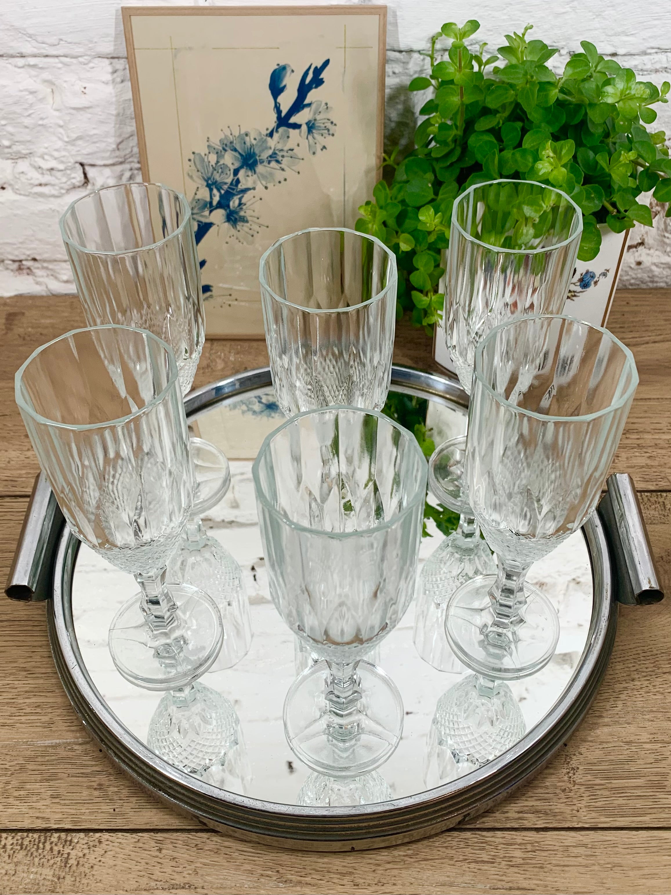 Flûte à champagne en verre N°1
