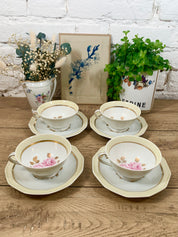 Tasse et soucoupe en porcelaine de Limoges N°3