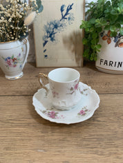 Tasse et soucoupe en porcelaine de Limoges N°4