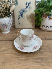 Tasse et soucoupe en porcelaine de Limoges N°4