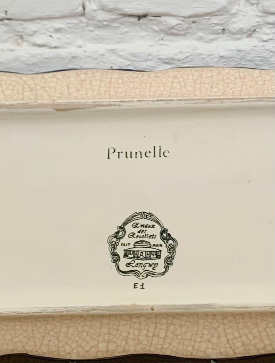 Plat à cake en émaux de Longwy N°1