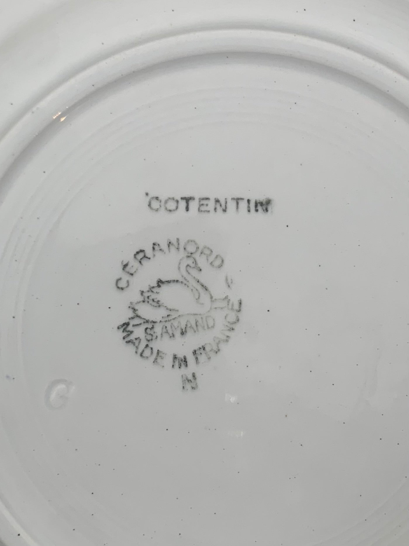 Assiette plate en faïence Saint Amand N°12