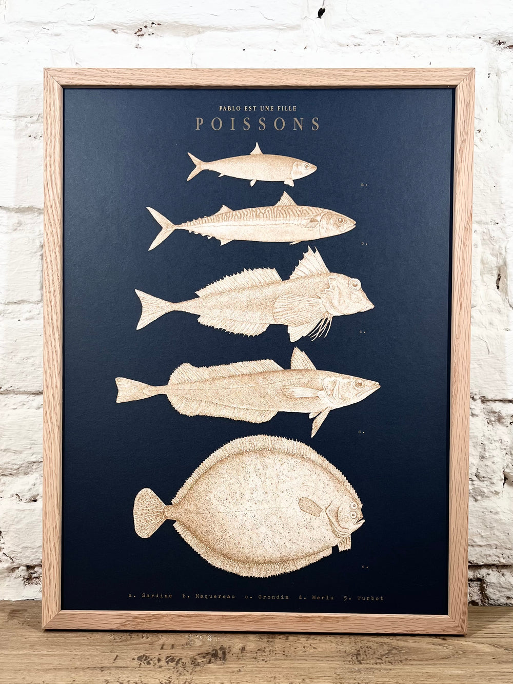 Affiche Pablo est une fille Poissons (30x40 cm)