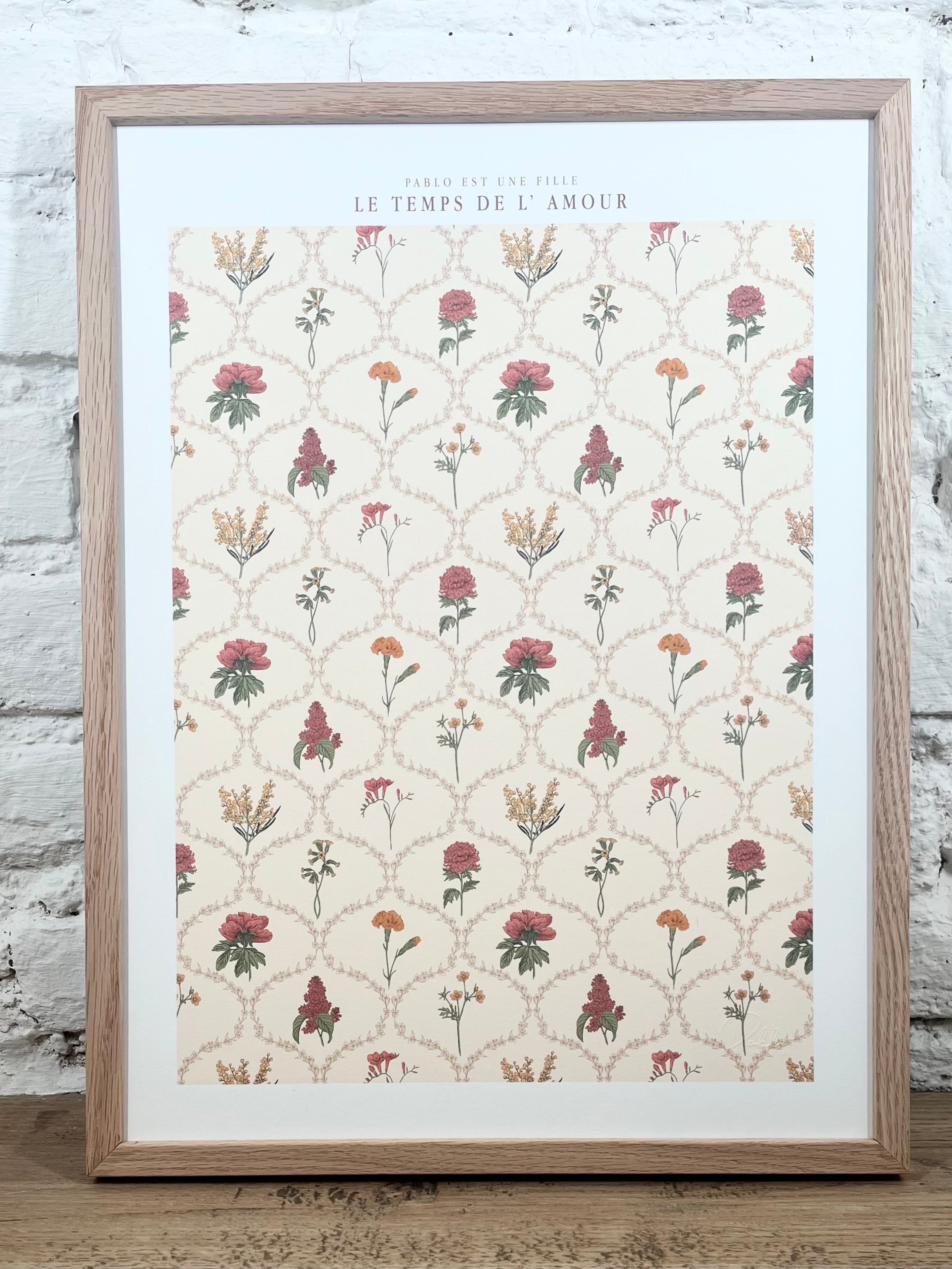 Affiche Pablo est une fille Le temps de l'amour (30x40 cm)