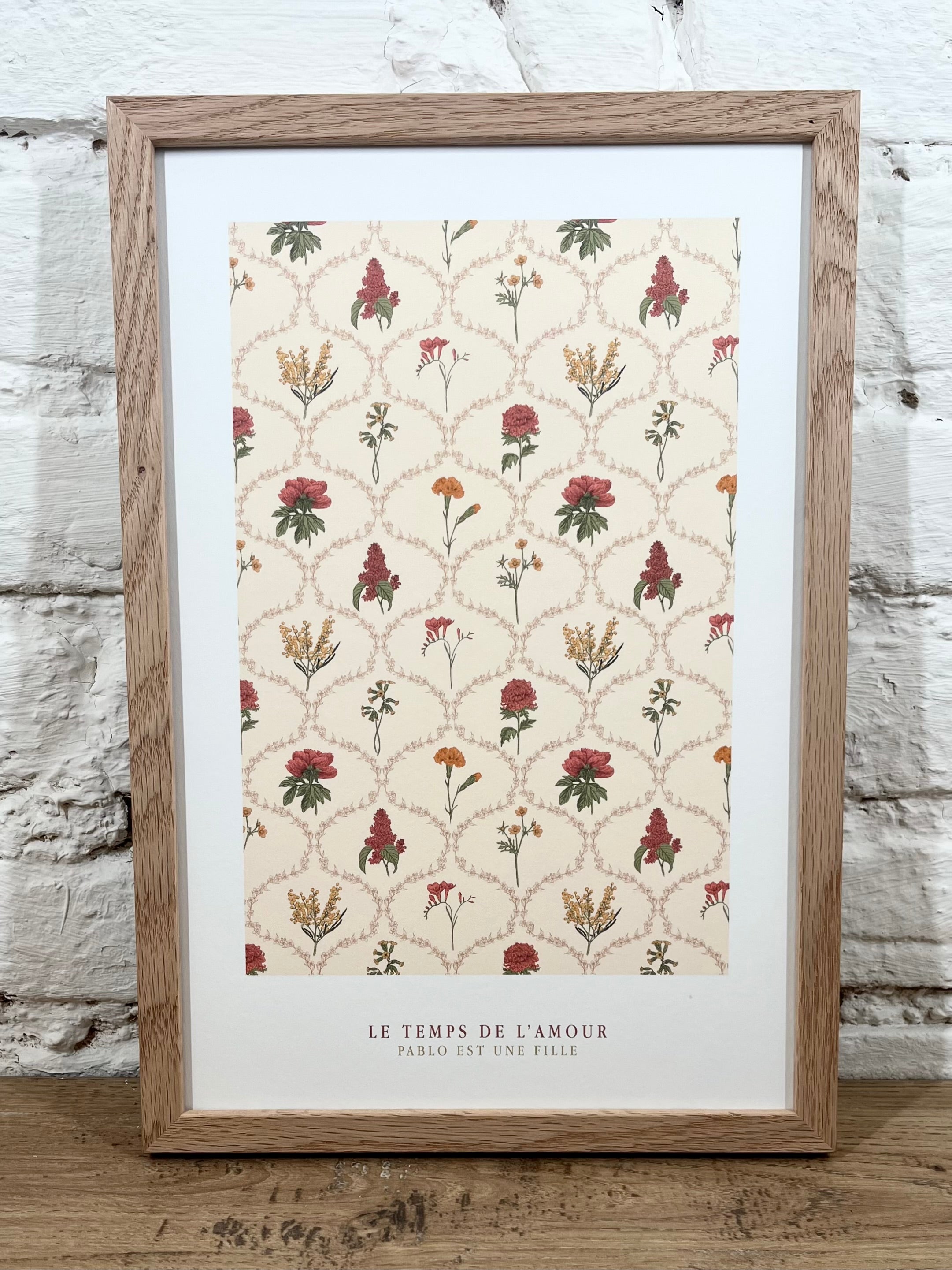 Affiche Pablo est une fille Le temps de l'amour (20x30 cm)