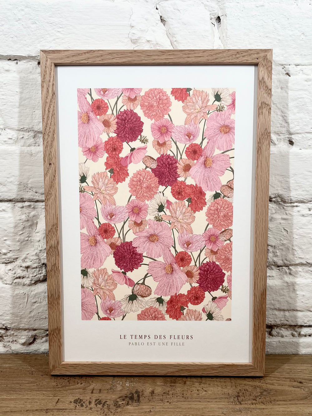 Affiche Pablo est une fille Le temps de fleurs (20x30 cm)