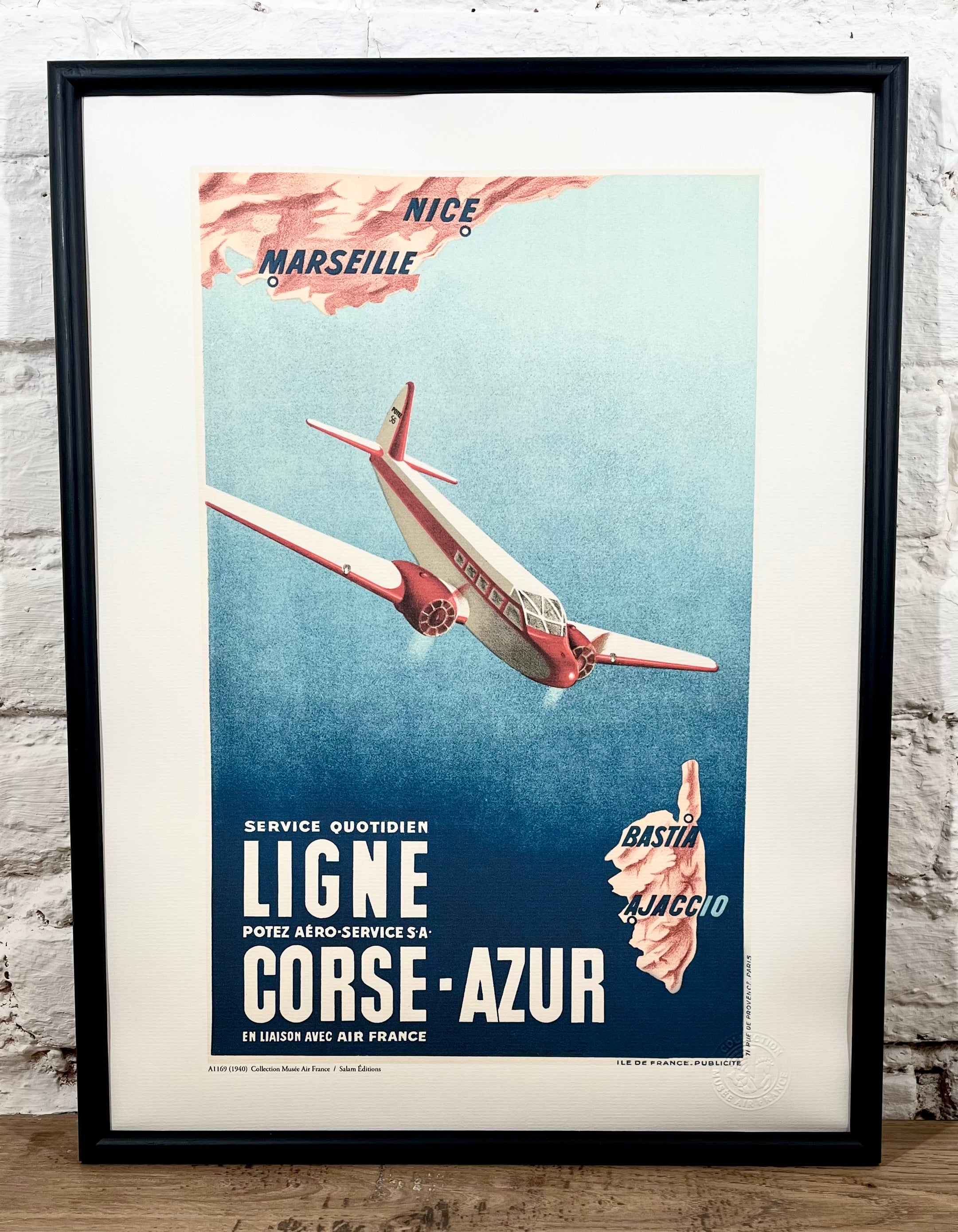 Affiche Air France Corse Azur A1169