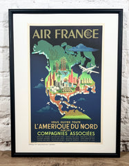 Affiche Air France Amérique du Nord A050