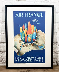 Affiche Air France Paris NYC A329