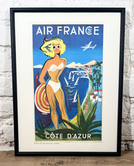 Affiche Air France Côte d'Azur A178