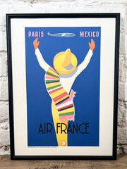 Affiche Air France Paris Mexico A307