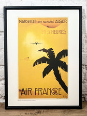 Affiche Air France Marseille Baléares A003