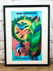 Affiche Air France Caraïbes A119