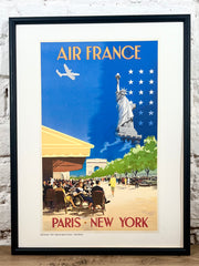 Affiche Air France Paris NYC A054